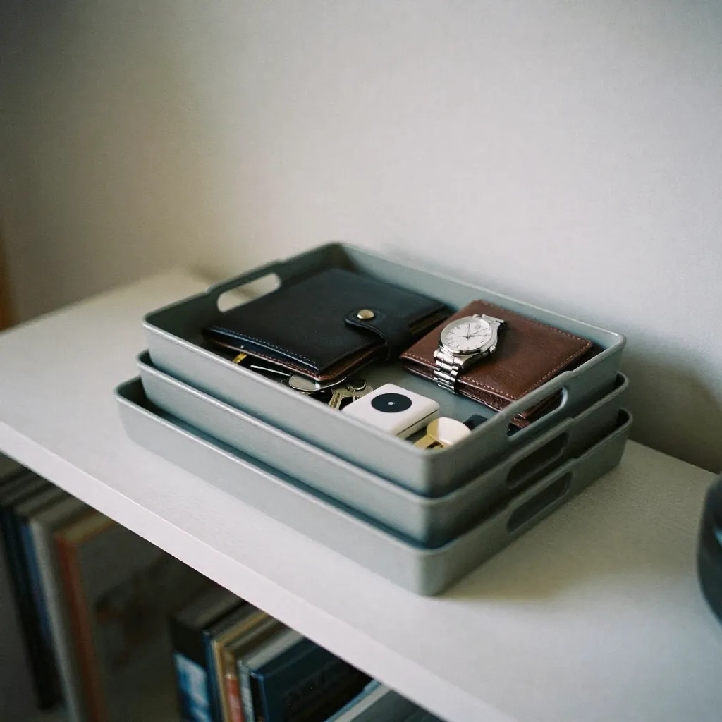 Rounded tray with soft edges