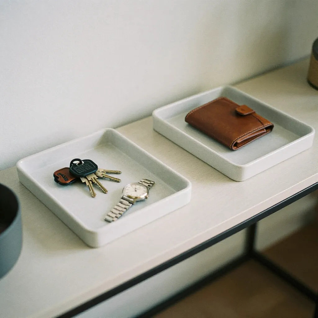 Asymmetrical design tray