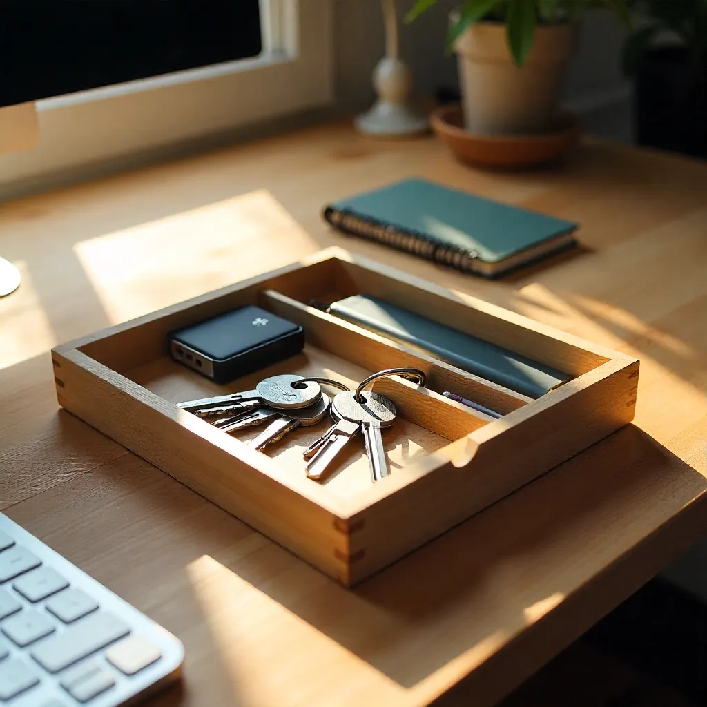 Asymmetrical tray detail